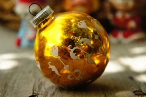 Vintage 60er-70er Österreich Merkur Glas Weihnachtsschmuck /Retro/Mid Century/ - Bild 1 von 3