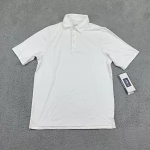NEW Charles River Apparel Polo Shirt Men's Small White Short Sleeve Wellesley - Picture 1 of 12