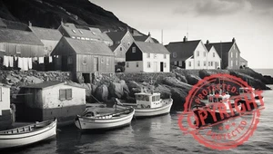 Digital Image Picture Photo Wallpaper Background Desktop Art- Fishing Village - Picture 1 of 3