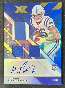 Michael Pittman Jr 2020 Panini XR Football Rookie Patch Auto RPA RC 27/49 #222 - Picture 1 of 3