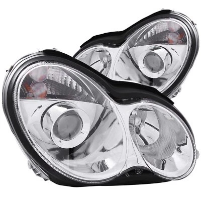 Anzo USA 121080 Projector Headlight Set Fits 01-07 C230 C240 C280 C320 - Image 1 of 4