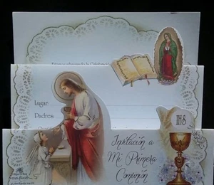 100 Invitaciones de Primera Comunión Favores - Imagen 1 de 10