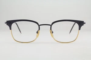 Authentische Thom Browne TB -102-C-NVY-GLD-49 49 mm Marineblau Gold Brille Japan - Bild 1 von 7