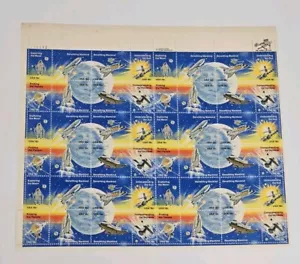 US Postage Full Sheet Space Flight Benefitting Mankind MNH NASA 18 Cents 1981 - Picture 1 of 4