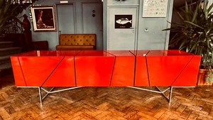 Ligne Roset "Lines" Sideboard in Red Designed by Peter Maly - Picture 1 of 8