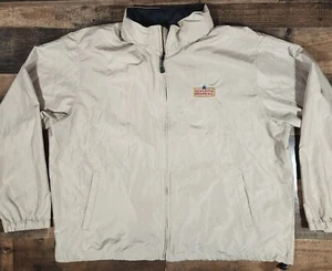 Newcastle Brown Ale Men’s Large Light Brown Hooded Windbreaker North End NWOT - Picture 1 of 12
