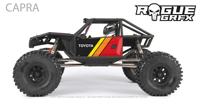 Axial Capra Body Graphic Wrap Skin- Ironman Black - Image 1 of 2