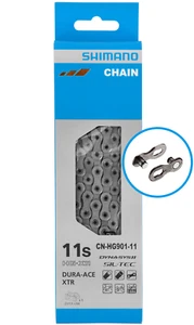GENUINE!! Shimano CN-HG901 11-Speed Dura Ace XTR Bike Chain SIL-TEC HG-X11 116L - Picture 1 of 9