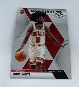 2019 20 Panini Mosaic Coby White NBA Debut #264 Chicago Bulls - Picture 1 of 2