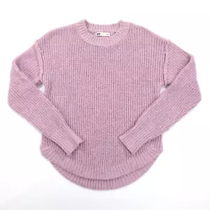 So Goods For Life Women's Crew Neck Long Sleeve Knit Sweater Light Purple Size S - Picture 1 of 7