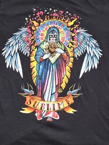 SUBLIME 2018 DANIEL MERCER ART BLACK GRAPHIC T-SHIRT SIZE M - Picture 1 of 6