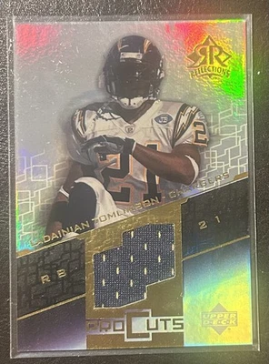 2004 Upper Deck Reflections Pro Cuts Jerseys Gold LaDainian Tomlinson #PC-LT HOF - Image 1 of 2