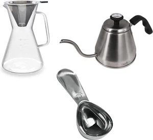 Juego de cafetera London Sip Pour Over, incluye hervidor de cuello de ganso de acero inoxidable - Imagen 1 de 9