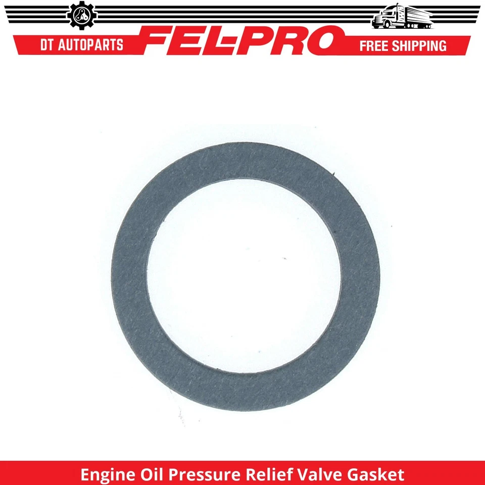 Junta de válvula de alívio de pressão de óleo do motor Fel-Pro para 1953-1964 Plymouth Savoy - Imagem 1 de 1