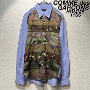 11SS Comme des Garcons Homme Docking camouflage check design shirt - Picture 1 of 12