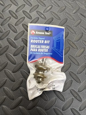 Amana Tool 1/4" Rad. Carbide Tipped Corner Round Beading Bit 54168, 1/4" Shank - Image 1 of 2