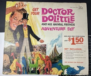 1967 Doctor Dolittle Adventure Set Premium Store Display Purina Dog Food Movie - Picture 1 of 5