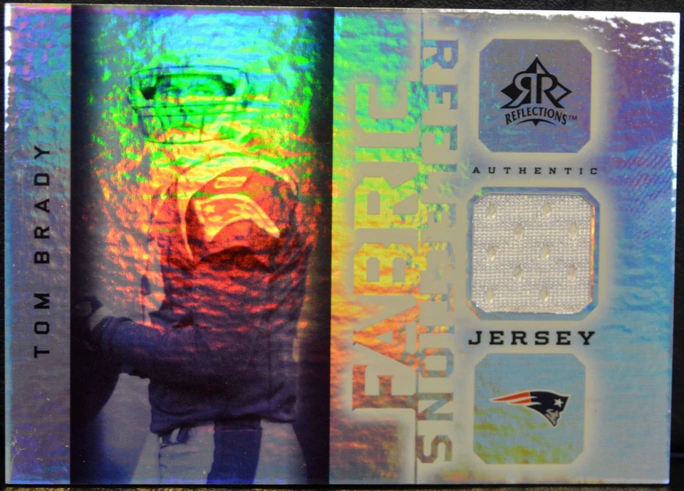 2005 Upper Deck Reflections #FR-TB TOM BRADY Fabric Jersey Holofoil NM - Image 1 of 2