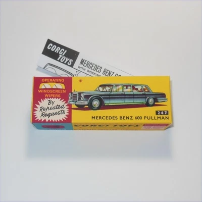 Corgi Toys  247 Mercedes Benz 600 Pullman Repro Box - Image 1 of 4