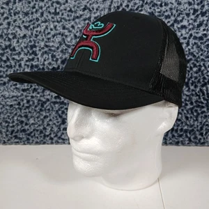 Hooey Mütze Herren Snapback Trucker Mesh gesticktes Logo schwarz - Bild 1 von 16