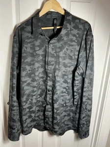 Lululemon Men’s Button Shirt Down Camo XXL Long Sleeve - Picture 1 of 3