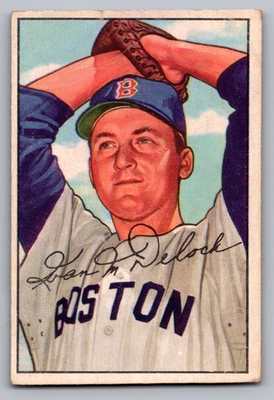 1952 BOWMAN #250 IKE DELOCK RED SOX ROOKIE - Image 1 of 3