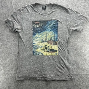 Obey Shirt Mens Large Enjoy Paradise Graphic Tee Made USA Beach Art Oil Rigs - Picture 1 of 14