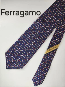Corbata Salvatore Ferragamo FERRAGAMO, azul marino - Imagen 1 de 10