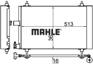 MAHLE AC585001S Condensador para Aire Acondensador Aire Acondicionado  - Imagen 1 de 1