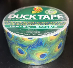 Shurtech Duct Duck Tape Peacock Feathers #316813 10yds - Picture 1 of 3