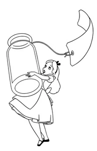 5” Window Wall car Vinyl Sticker Alice In Wonderland Mad Hatter Decal Display - Picture 1 of 1