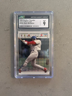 1999 Skybox Www.batterz.com #WB6 Mark McGwire CGC 9 - Image 1 of 2