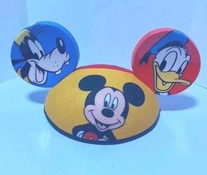 GENUINE Vintage DISNEY DISNEYLAND DONALD, GOOFY, PLUTO & MICKEY MOUSE EARS - Picture 1 of 3