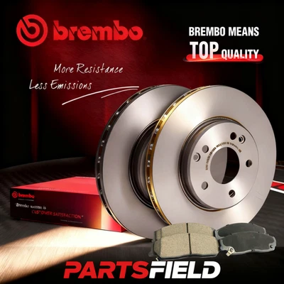 Front Brembo Disc Rotors+KDH Brake Pads for Toyota Aurion V40 V50 06-17 296mm - image 1 of 4