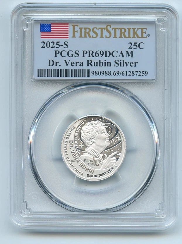 2025 S 25C Silver Dr. Vera Rubin Quarter PCGS PR69DCAM First Strike - Image 1 of 1