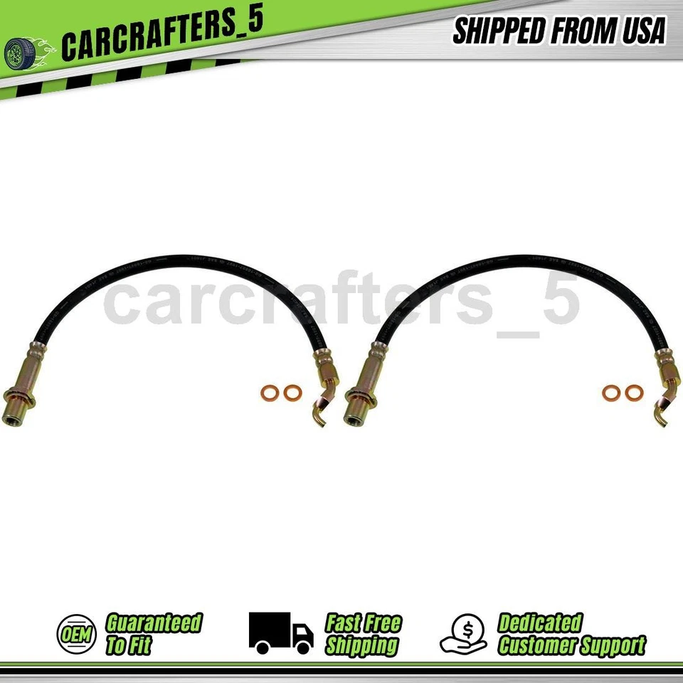 2 mangueras hidráulicas de freno delantero para 2001 2002 2003 2004 2005 2006 Lexus LS430 4,3 L Foto 1 de 4