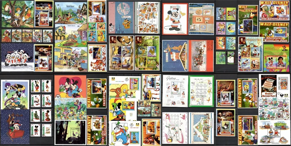 Composición de dibujos animados de Walt Disney [7] 50 diferentes juegos y s/s MNH #CNA343 Foto 1 de 4