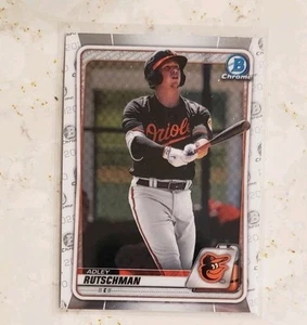 2020 Bowman Chrome Adley Rutschman Baltimore Orioles Prospects RC #50 - Picture 1 of 2