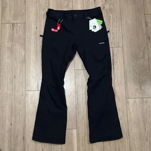 NWT Volcom Outerwear Slim Fit Snowboarding Black Snow Pants Men’s Large - Picture 1 of 10