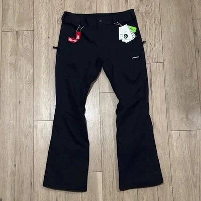 NWT Volcom Outerwear Slim Fit Snowboarding Black Snow Pants Men’s Large - Image 1 of 4