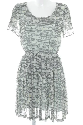 5 PREVIEW Kurzarmkleid Damen Kleid Gr. DE 40 graugrün-schwarz-blassgelb Elegant - Bild 1 von 4