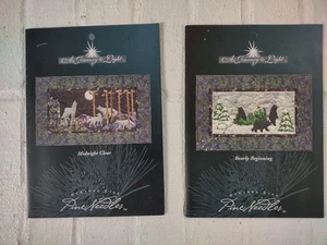 Lot 2 McKenna Ryan Pine Needles Applique Quilt Patterns Midnight Clear Bearly  - Picture 1 of 3