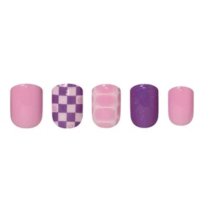 Red Aspen - Nail Dashes - Short Square - Bild 1 von 5