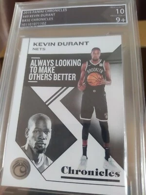 Kevin Durant 2019 Chronicles #49 Base card (BYCC-10 / 9+) - Image 1 of 4