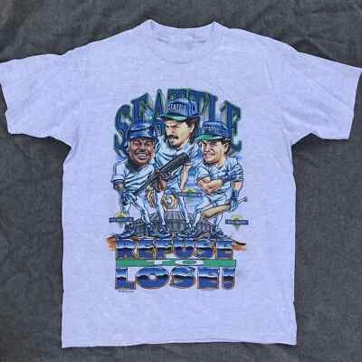 Seattle Mariners Refuse To Lose Baseball Retro T-Shirt AN45818 - Image 1 of 2