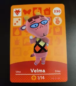 Tarjeta amiibo Velma - 230 - Serie 3 - Auténtica de cruce de animales - Imagen 1 de 1