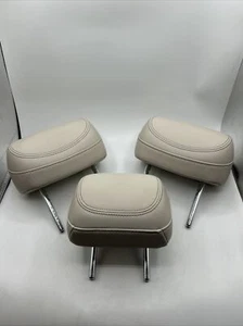 c 2015 2016 2017 Chrysler 200 Rear Head Rest Beige Leather Set of 3 - Bild 1 von 4