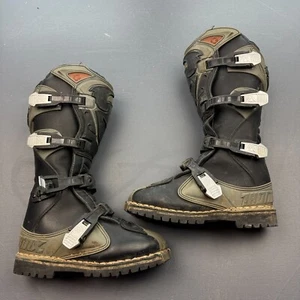Thor Quadrant 6 MX Motocross Boots Size 6 Off Road ATV Dirtbike Black Gray - Picture 1 of 13