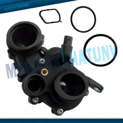 Coolant Thermostat For Audi A4 A5 A6 A7 A8 S5 Q5 Q7 Q8 VW Touareg 059121111CR - Image 1 of 4