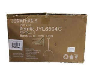 Jonathan Y Campana 20 in. 1-Light Black Bohemian Woven Rattan Pendant JYL6504C - Picture 1 of 3